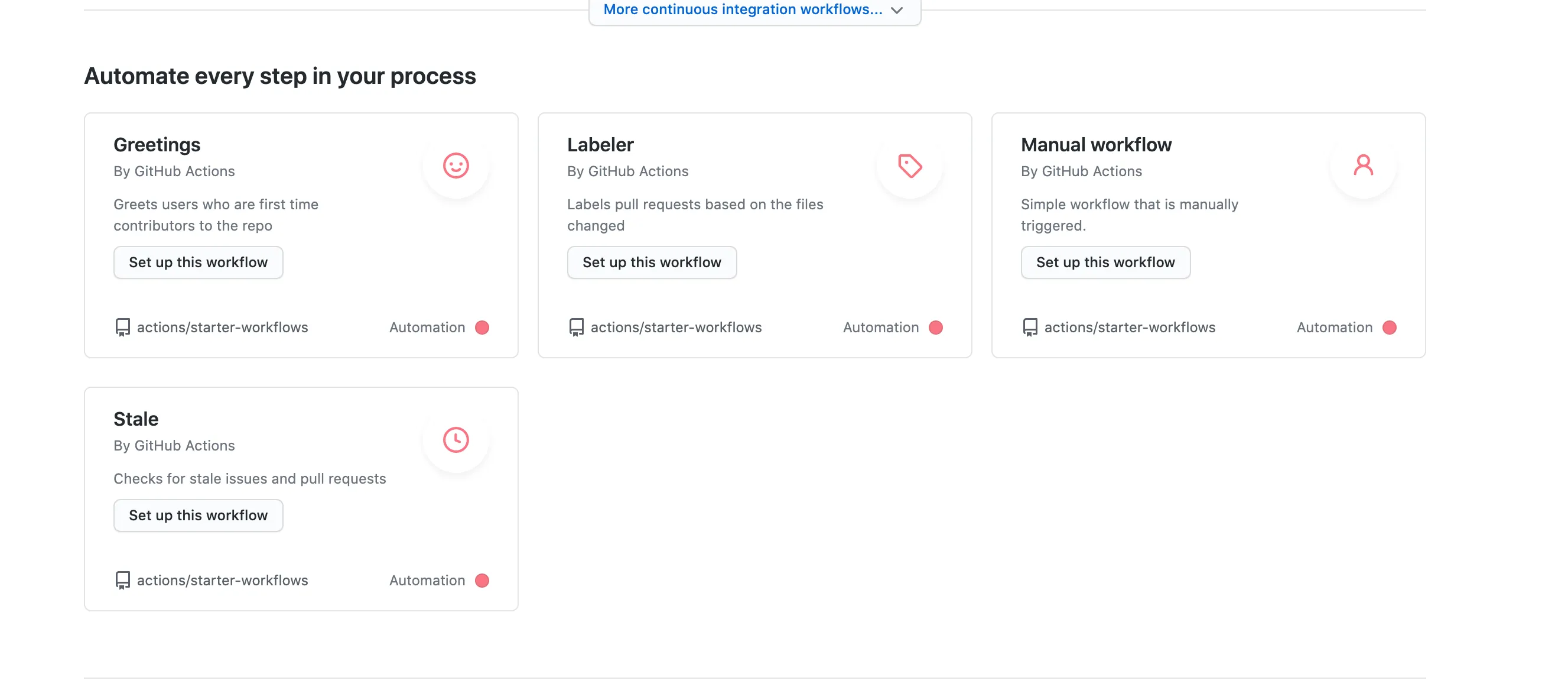 GitHub Manual Workflow